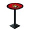 Holland Bar Stool Co 36" Blk Wrinkle Ottawa Senators Pub Table L217B3628OttSen - alternate 1